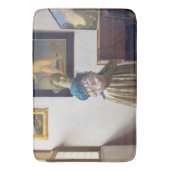 Lady Stehend in einer Jungfrau, Johannes Vermeer Badematte (Vorderseite Vertikal)