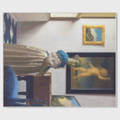Lady Stehend in einer Jungfrau, Johannes Vermeer Geschenkpapier (Flach)