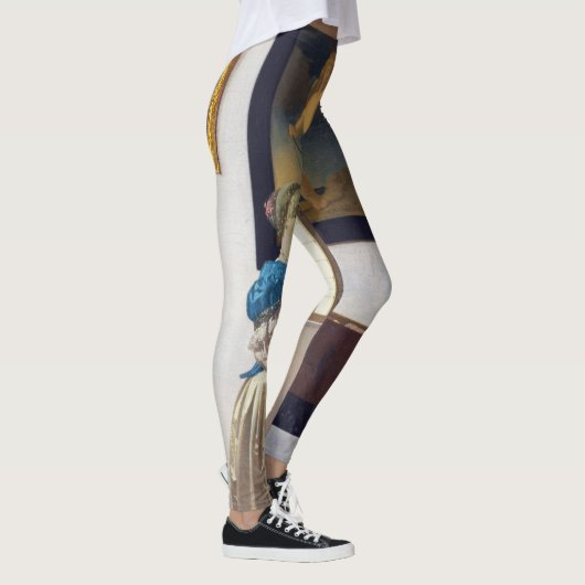 Lady Stehend in einer Jungfrau, Johannes Vermeer Leggings (Rechts)
