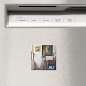 Lady Stehend in einer Jungfrau, Johannes Vermeer Magnet (In Situ (Geschirrspüler))