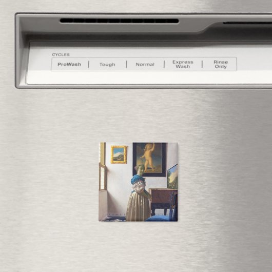 Lady Stehend in einer Jungfrau, Johannes Vermeer Magnet (In Situ (Geschirrspüler))