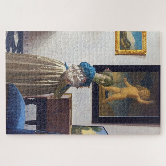 Lady Stehend in einer Jungfrau, Johannes Vermeer Puzzle (Horizontal)