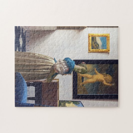 Lady Stehend in einer Jungfrau, Johannes Vermeer Puzzle (Horizontal)