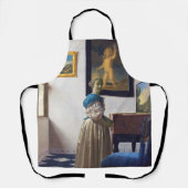 Lady Stehend in einer Jungfrau, Johannes Vermeer Schürze (Vorderseite)