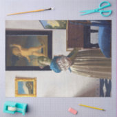 Lady Stehend in einer Jungfrau, Johannes Vermeer Seidenpapier (Basteln)