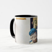 Lady Stehend in einer Jungfrau, Johannes Vermeer Tasse (Vorderseite Links)
