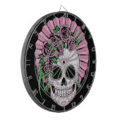 Lady Sugar Skull Dartscheibe (Vorderseite Links)