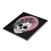 Lady Sugar Skull Fliese (Seite)