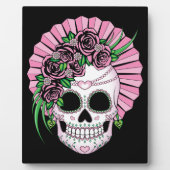 Lady Sugar Skull Fotoplatte (Vorderseite)