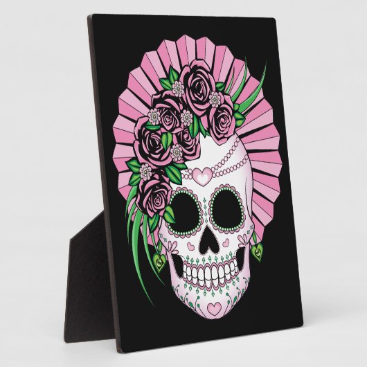 Lady Sugar Skull Fotoplatte (Seite)