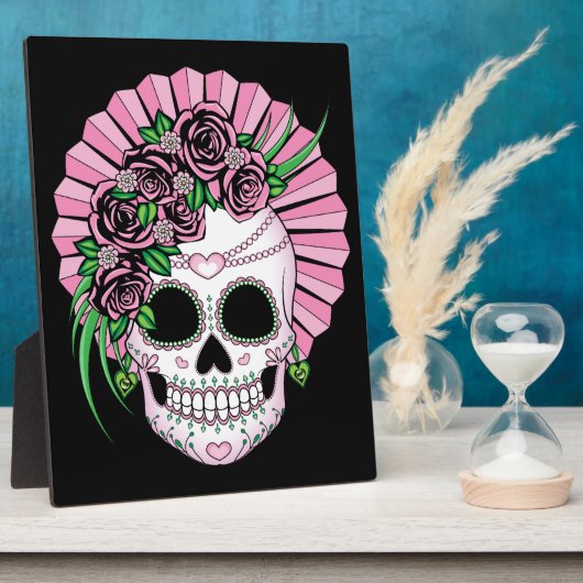 Lady Sugar Skull Fotoplatte (Seite)