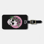 Lady Sugar Skull Gepäckanhänger (Vorderseite horizontal)