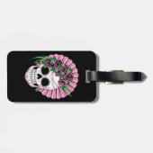 Lady Sugar Skull Gepäckanhänger (Rückseite horizontal)