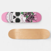 Lady Sugar Skull Skateboard (Horizontal)