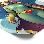 Lady Superhero Poster (Ecke)