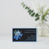 Lady Surrounded by Splashing Water Illustration Visitenkarte (Stehend Vorderseite)