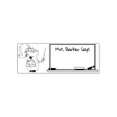 Lady Teacher sagt.. Schreiben Sie Ihren eigenen Te Permastempel (Design)