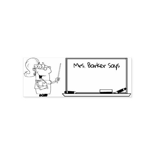 Lady Teacher sagt.. Schreiben Sie Ihren eigenen Te Permastempel (Design)
