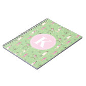 Lady Tennis Players Personalisiertes Notebook Notizblock (Linke Seite)