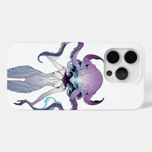 Lady tentacle Case-Mate iPhone hülle (Rückseite (Horizontal))