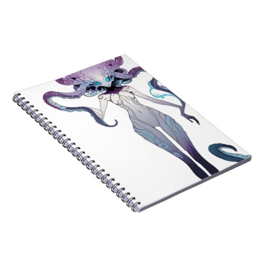 Lady tentacle Notebook Notizblock (Rechte Seite)