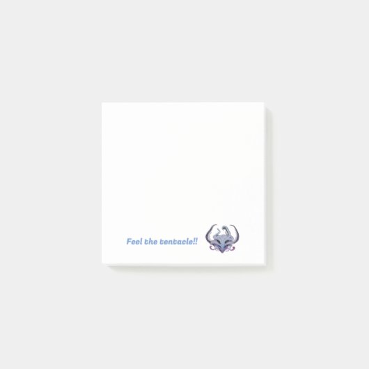 Lady tentacle post-it notes klebezettel (Vorderseite)