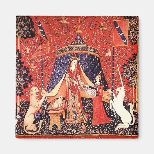 "Lady & the Unicorn" Magnet (Vorne)