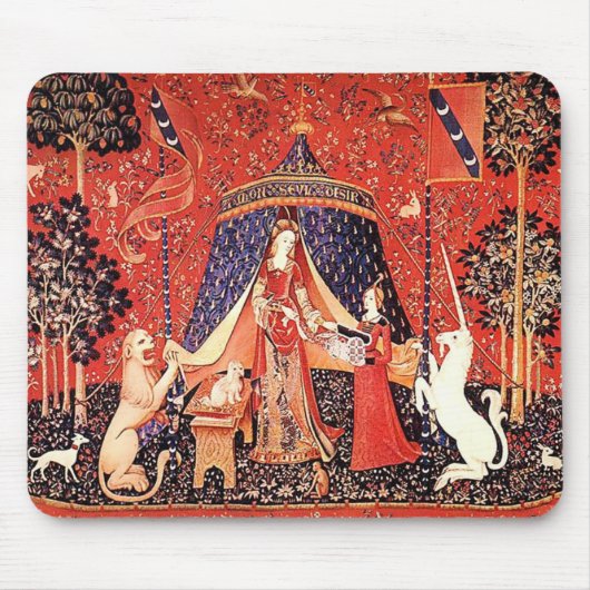 "Lady & the Unicorn" Mousepad (Vorne)
