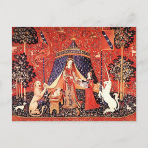 "Lady & the Unicorn" Postkarte