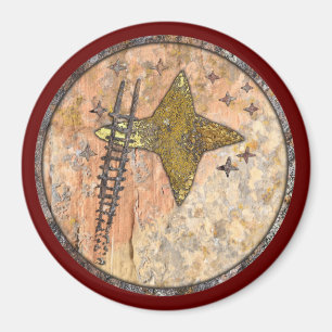 Lady to Stars Talking Canyons, New Mexico Ma Magnet