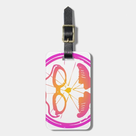 Lady Triathlon Gepäckanhänger (Vorderseite vertikal)