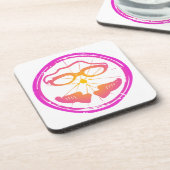 Lady Triathlon Getränkeuntersetzer (Linke Seite)