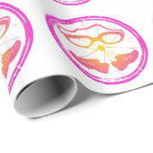 Lady Triathlon, Triathlon Geschenkpapier (Rolleneckpunkt)