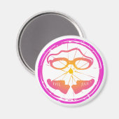 Lady Triathlon, Triathlon Magnet (Vorderseite/Rückseite)