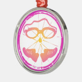 Lady Triathlon, Triathlon Silbernes Ornament (Links)