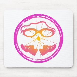 Lady Triathlon, woman triathlon Mousepad