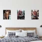 Lady Triptychon Bilderwand Sets (Schlafzimmer)