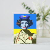 Lady Ukraine Postkarte (Stehend Vorderseite)