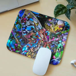 Lady und Butterfly Mousepad