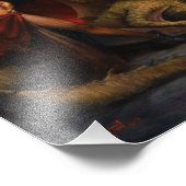 Lady und der Drache Fotodruck (Ecke)