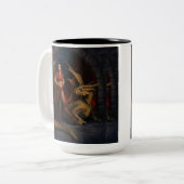 Lady und der Drache Zweifarbige Tasse (Vorderseite Links)