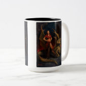 Lady und der Drache Zweifarbige Tasse (VorderseiteRechts)