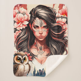 Lady und die Eule Sherpadecke