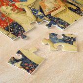 Lady und die Unicorn Mittelalterliche Tapisserie Puzzle (Seite)