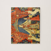 Lady und die Unicorn Mittelalterliche Tapisserie Puzzle (Vertikal)