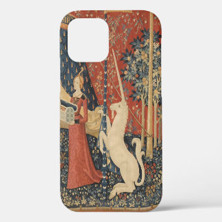 Lady und die Vintage Band des Einhornmittelalters iPhone 12 Hülle