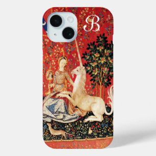 LADY UND EINHORN Fantasy Blumen,Tiere Monogramm Case-Mate iPhone Hülle