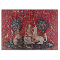 Lady und Einhorn Mittelalter-Teppich-Sehenswürdigk