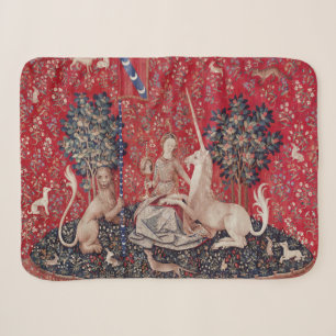 Lady und Einhorn Mittelalter-Teppich-Sehenswürdigk Sherpadecke