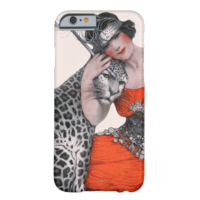 Lady und Leopard Case-Mate iPhone Hülle (Rückseite)